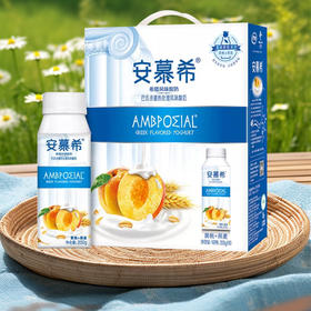 【年货送礼】伊利安慕希希腊风味黄桃燕麦 酸奶200gX10盒 整箱