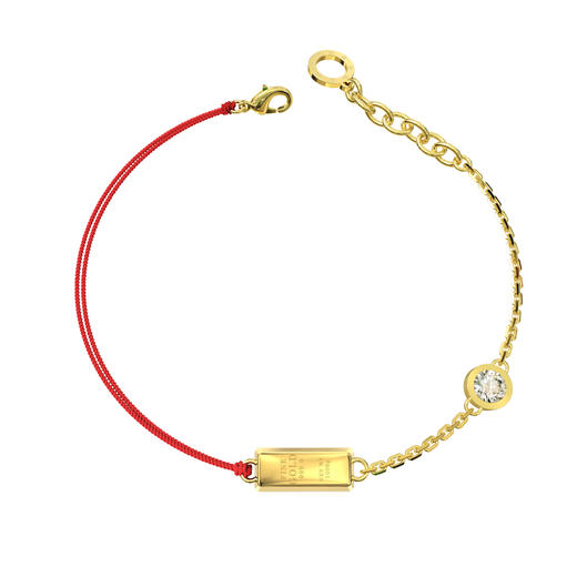 Rawness/契健 金砖红绳手链 男生手绳情侣转运本命年红绳送女友手饰新年礼物 商品图0