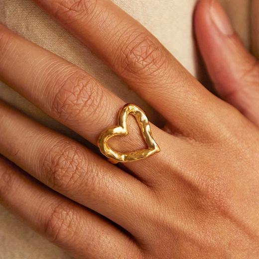 北京仓｜Agapee-LIORA-爱心 镂空 戒指［法国设计师］ 商品图0