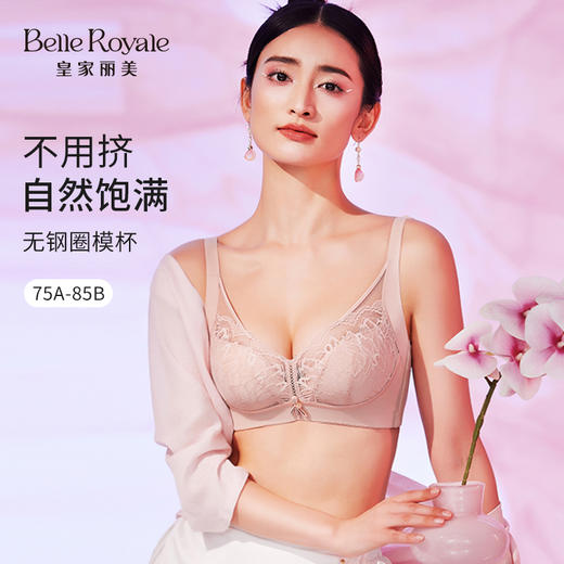 皇家丽美调整型抗菌内杯聚拢防下垂内衣收副乳提拉托举无圈文胸WW2501-3 商品图0