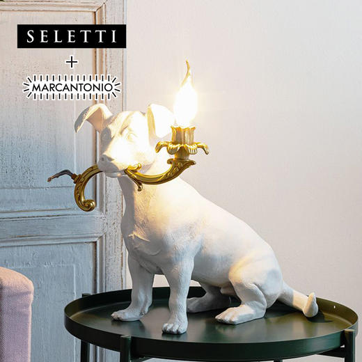 SELETTI 小狗灯 台灯小夜灯床头动物小狗卧室家居摆件儿童房汪星人礼物 可开发票 商品图1