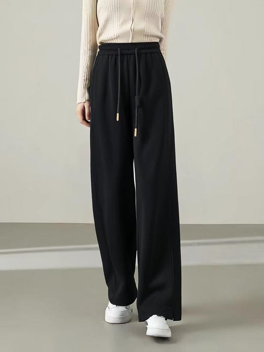 12.12清仓价—春季特卖【休闲裤】 （内里牛奶绒）编织腰绳侧开叉休闲裤-喜出 商品图1