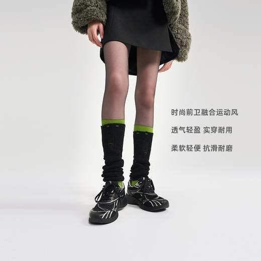 [福利价]lost in echo2024年秋季新款厚底轻便网面复古银色休闲运动跑鞋女 商品图3