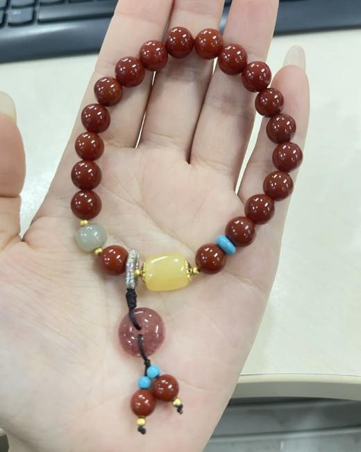 .6个款式！！新款的雍和宫玛瑙水晶朱砂手串 每个款寓意不同  带防尘包装 商品图3