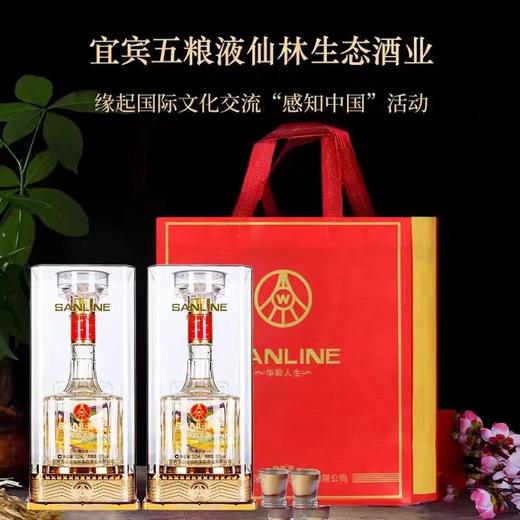 [五粮液仙林生态华彩人生]52度-礼盒装白酒优级纯粮酿造送礼宴请自饮 商品图0