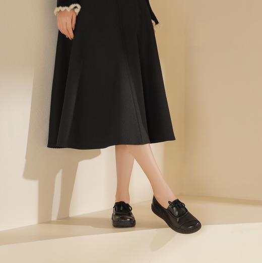 西村名物2025年春季新款厚底舒适轻便厚底系带乐福鞋T25AM15131 商品图4