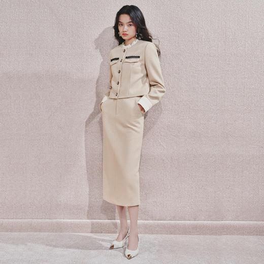 玛克门店发货：浪漫优雅包臀半裙MF85SK751M40 商品图2