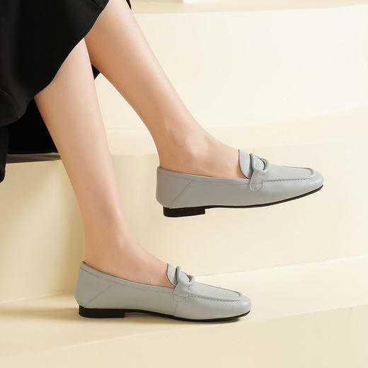 西村名物2025年春季新款低平跟舒适透气经典乐福鞋T25AM15051 商品图5