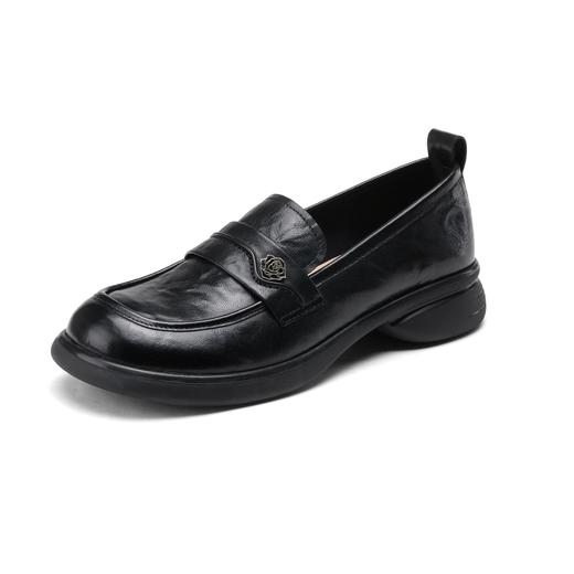 西村名物2025年春季新款舒适平底轻便百搭深口单鞋乐福鞋T25AM15601 商品图1