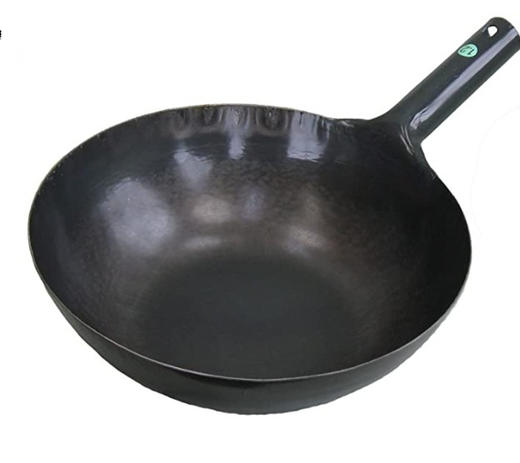 日本进口山田拓打熟铁锅圆底炒锅无涂层炒菜33cm（厚度1.2mm）【不支持补差，非质量问题不退不换】S 商品图5
