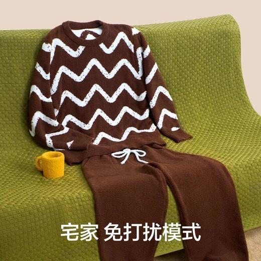 【有棵树】【成毅同款】半边绒防螨情侣家居服加绒睡衣女秋冬2024新爆款女款:YSPJ1066男款YSMP1058 商品图2