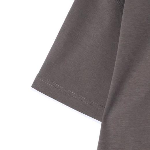 6583208早春新款时尚个性韩版简约撞色假两件短袖T恤百搭情侣套头上衣 商品图4