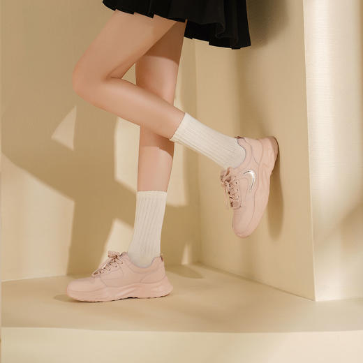 西村名物2025年春季新品超轻厚底增高休闲运动鞋小白鞋T25AM15021 商品图3