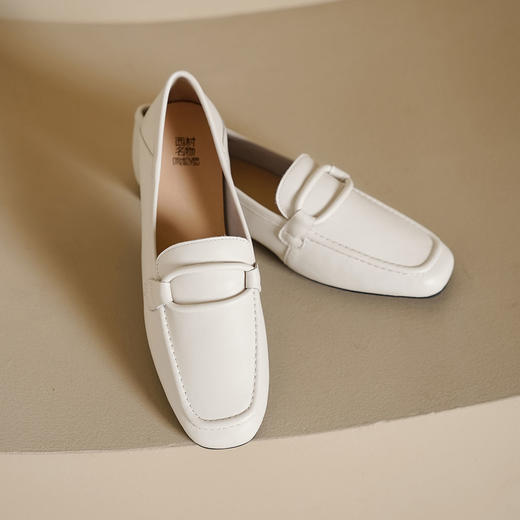 西村名物2025年春季新款低平跟舒适透气经典乐福鞋T25AM15051 商品图12