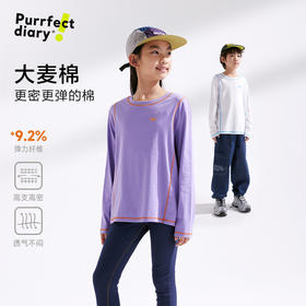 【弹力大】【咕噜日记】童装儿童圆领T恤2025春款男女童休闲内搭上衣PCTX2509