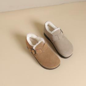 西村名物2024年冬季新款轻便厚底防滑毛里舒适保暖毛毛鞋短靴T24DM48381