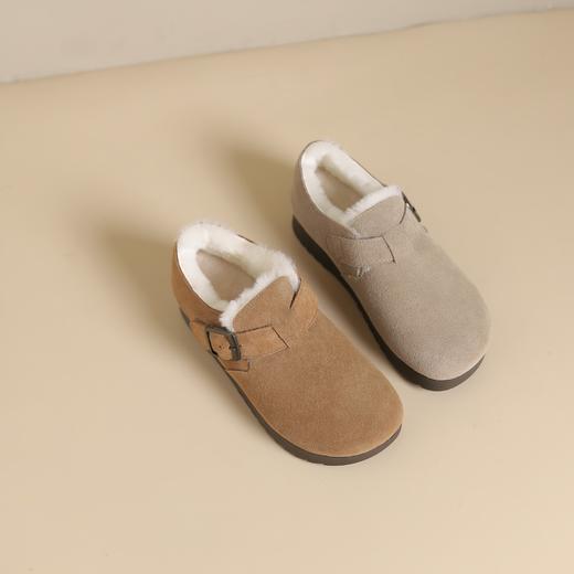西村名物2024年冬季新款轻便厚底防滑毛里舒适保暖毛毛鞋短靴T24DM48381 商品图0
