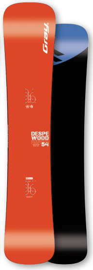 25/26GRAY雪板DESPE WOOD 橙色板面