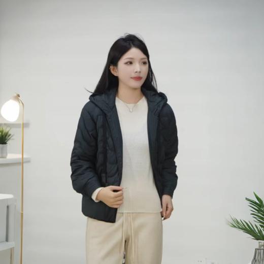 现货 臣禾【90白鸭绒】	连帽拉链绗缝羽绒服 JZ244070852 商品图6