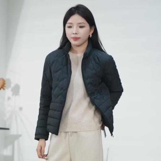 现货 臣禾【几何线条】拉链绗缝羽绒服JZ244070652 商品图0
