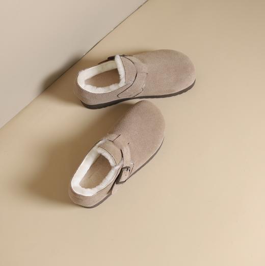 西村名物2024年冬季新款轻便厚底防滑毛里舒适保暖毛毛鞋短靴T24DM48381 商品图6