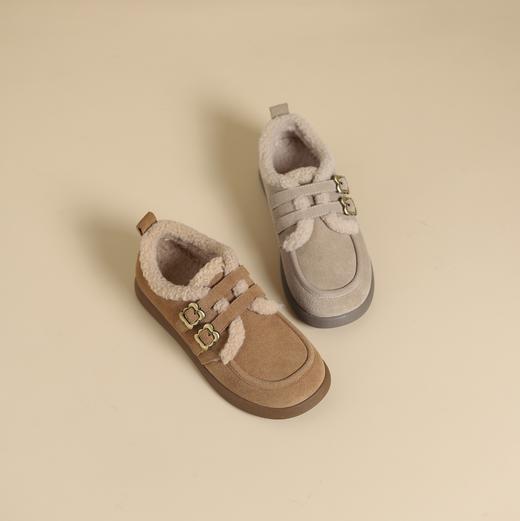 西村名物2024年冬季新款轻便厚底防滑毛里舒适保暖毛毛鞋短靴T24DM48391 商品图0