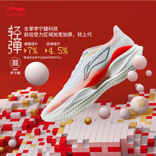 李宁 超轻22 女款轻质缓震舒适高弹时尚运动跑步鞋 商品图2