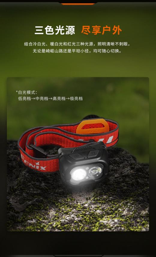 【战队押金】Fenix菲尼克斯HL18R-T V2.0超轻越野跑头灯兼容AAA干电池可充电 商品图4