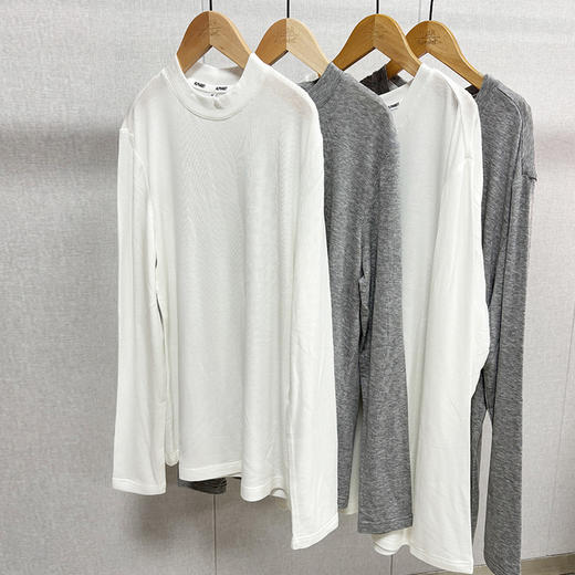 (XYC)羊毛T恤长袖 圆领V领（w） 商品图3