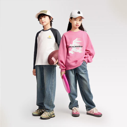 男女童全腰牛仔单裤春季新款安奈儿童装EM516010 商品图3