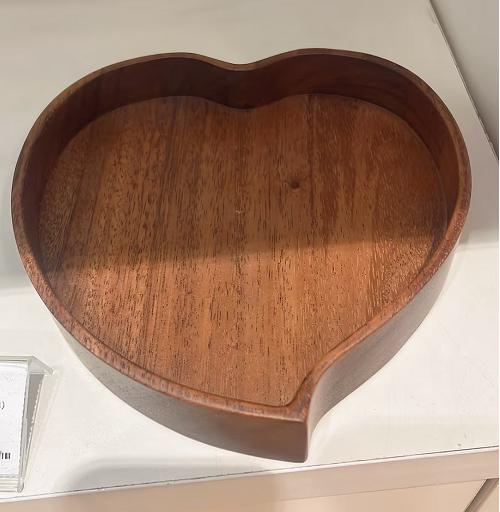 龙福-胡桃木桃形茶点盘（约19*19*4） 商品图0