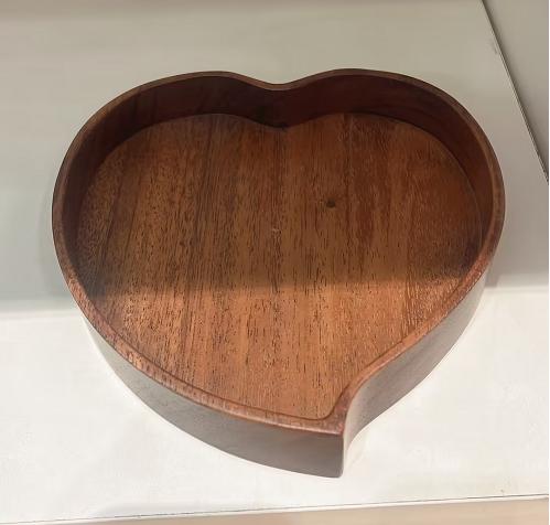 龙福-胡桃木桃形茶点盘（约19*19*4） 商品图1