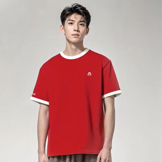 (XYC)小货栈联名T恤 弹性亲肤 拼接袖口（w） 商品图2