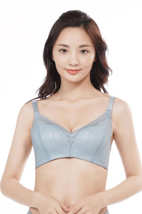 都市丽人内衣自然舒适中厚蕾丝三排扣无钢圈3/4杯文胸LB01H6