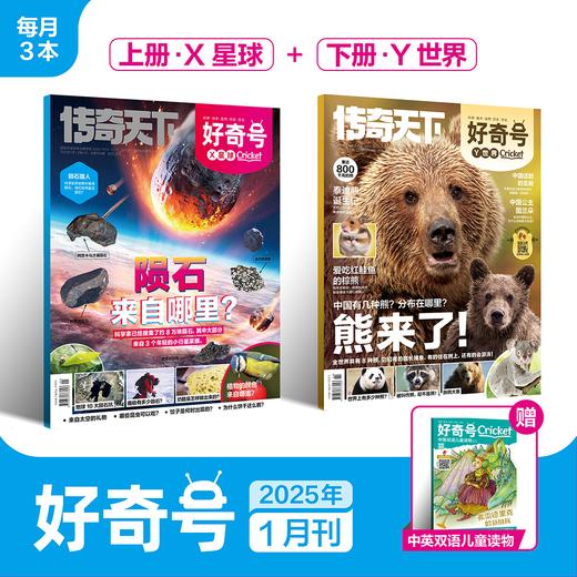 【7-12岁必备】传奇天下好奇号杂志 青少年科普，承包孩子一整年通识教育，每月三本（X星球+Y世界+双语小册子）【悦刊图书】 商品图2