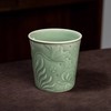 【样品特惠6折 ，无原包装仅1件，无货退款】本土斋青瓷可乐杯办公杯鱼藻纹手握捧杯家用梅子青刻绘大号个人杯青瓷鱼藻纹可乐杯200ML万花容天杯120ML【不支持补差，非质量问题不退不换】S 商品缩略图4
