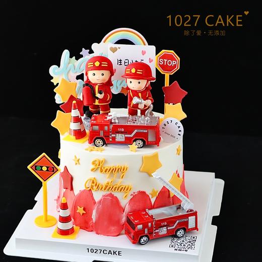 1027CAKE | 消防员 消防车主题 商品图1