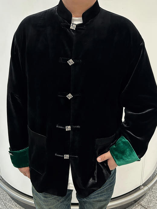 盛唐牡丹| 泊野男士丝绒外套 商品图12