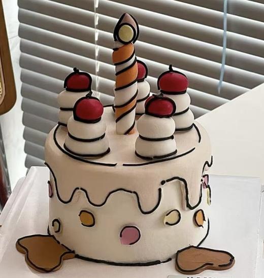 二次元蜡烛蛋糕 商品图0