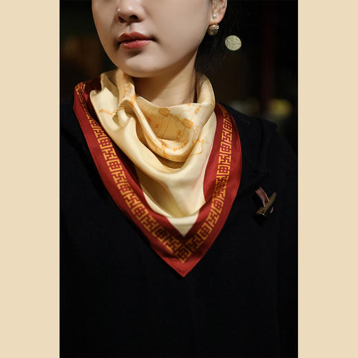 “梁”系列古建丝巾 梁思成 永寿寺雨华宫 商品图4