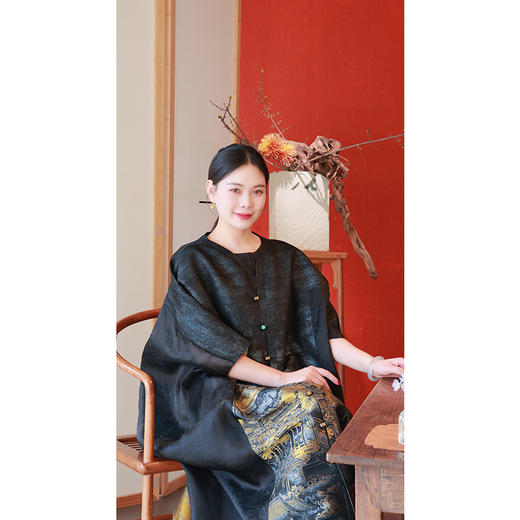 【2026东衣作】新中式连衣裙（19707679汉宫秋月） 商品图3