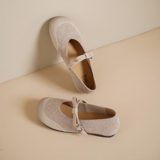 西村名物2025年春季新款轻便平底防滑舒适百搭玛丽珍单鞋X25AE14751 商品图9