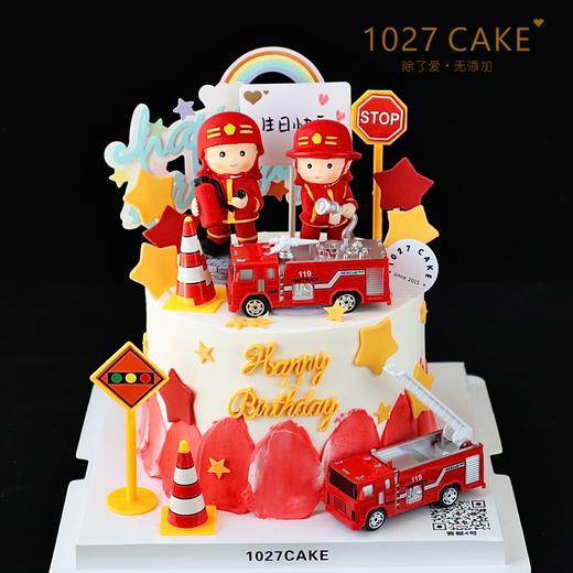 1027CAKE | 消防员 消防车主题 商品图0