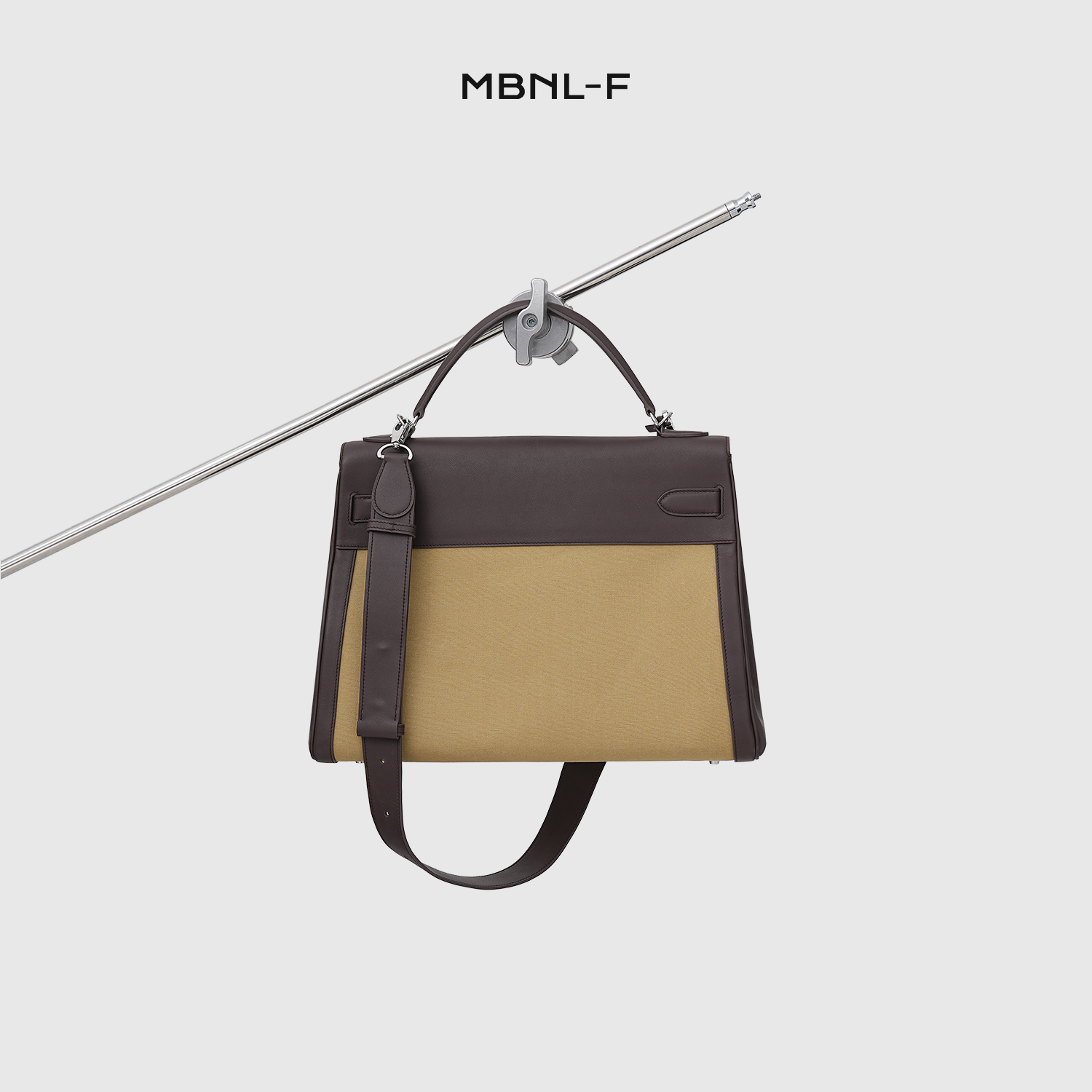 MBNL-F “帆布拼咖色包包” 24F/W秦磊X 时尚大容量包包 LL-BB0802 n1商品图2
