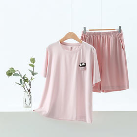 芬腾睡衣女春秋季纯棉长袖套头圆领全棉可外穿家居服套装