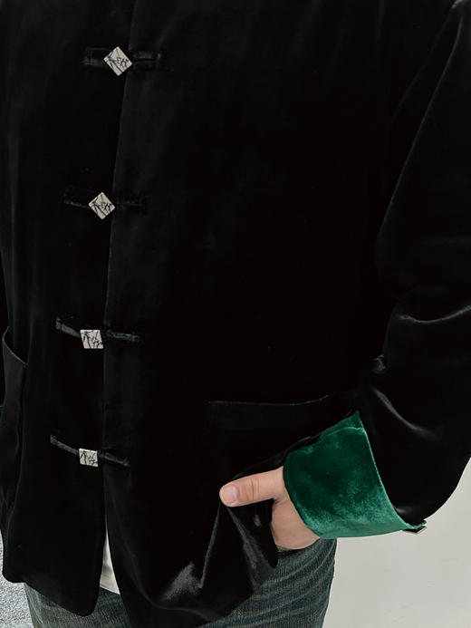 盛唐牡丹| 泊野男士丝绒外套 商品图11