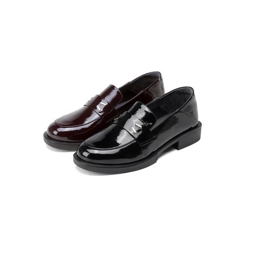 西村名物2025年春季新款轻便厚底防滑舒适百搭乐福鞋X25AM15511 商品图0