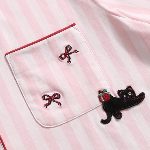 芬腾睡衣女春秋季纯棉长袖长裤舒适卡通可爱可外穿女款家居服套装 商品图3