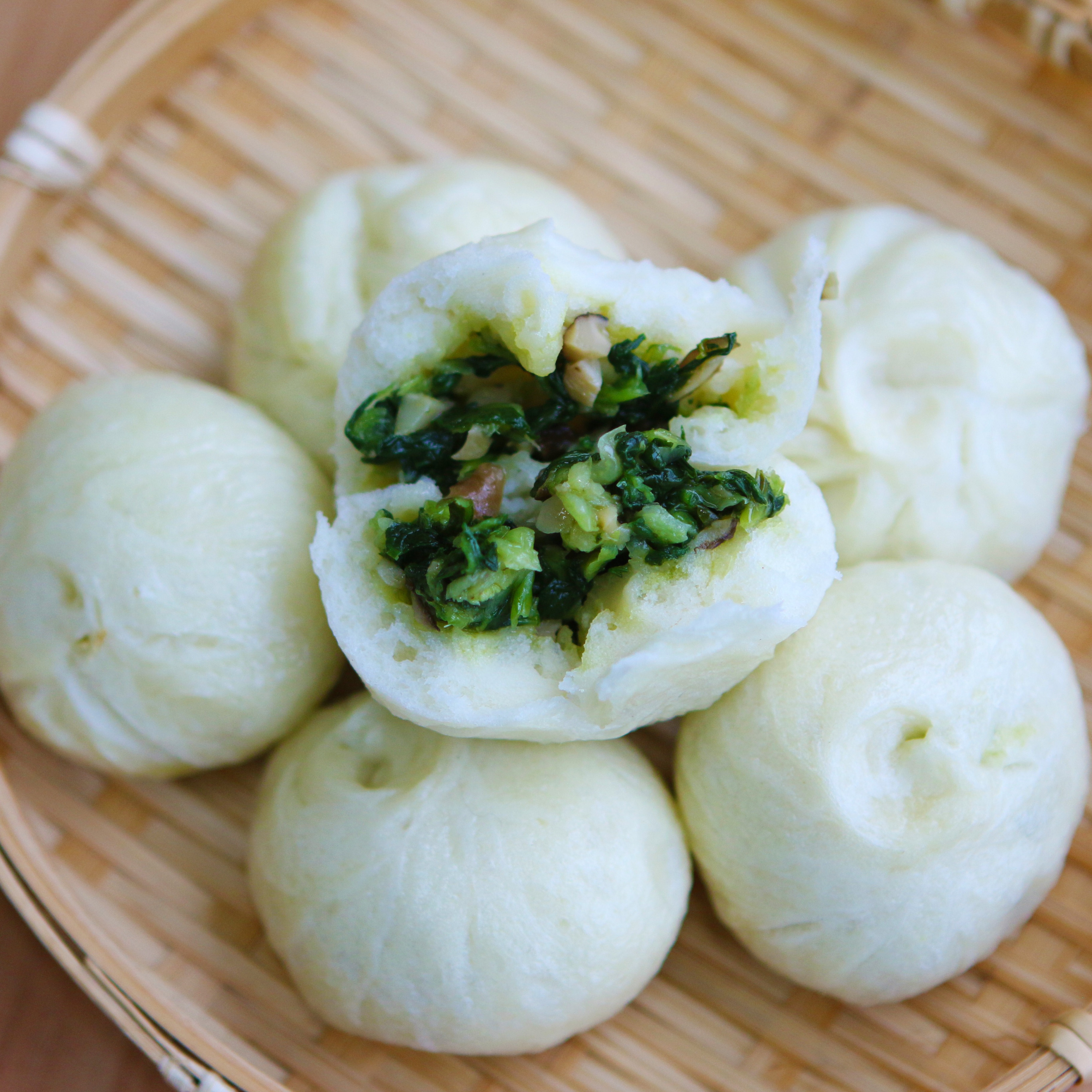 嵊州老面香菇青菜包/干菜肉包 可蒸可煎10分钟搞定早餐小笼包