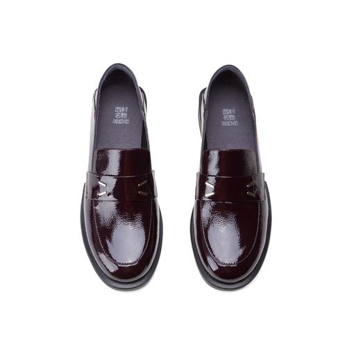 西村名物2025年春季新款轻便厚底防滑舒适百搭乐福鞋X25AM15511 商品图6